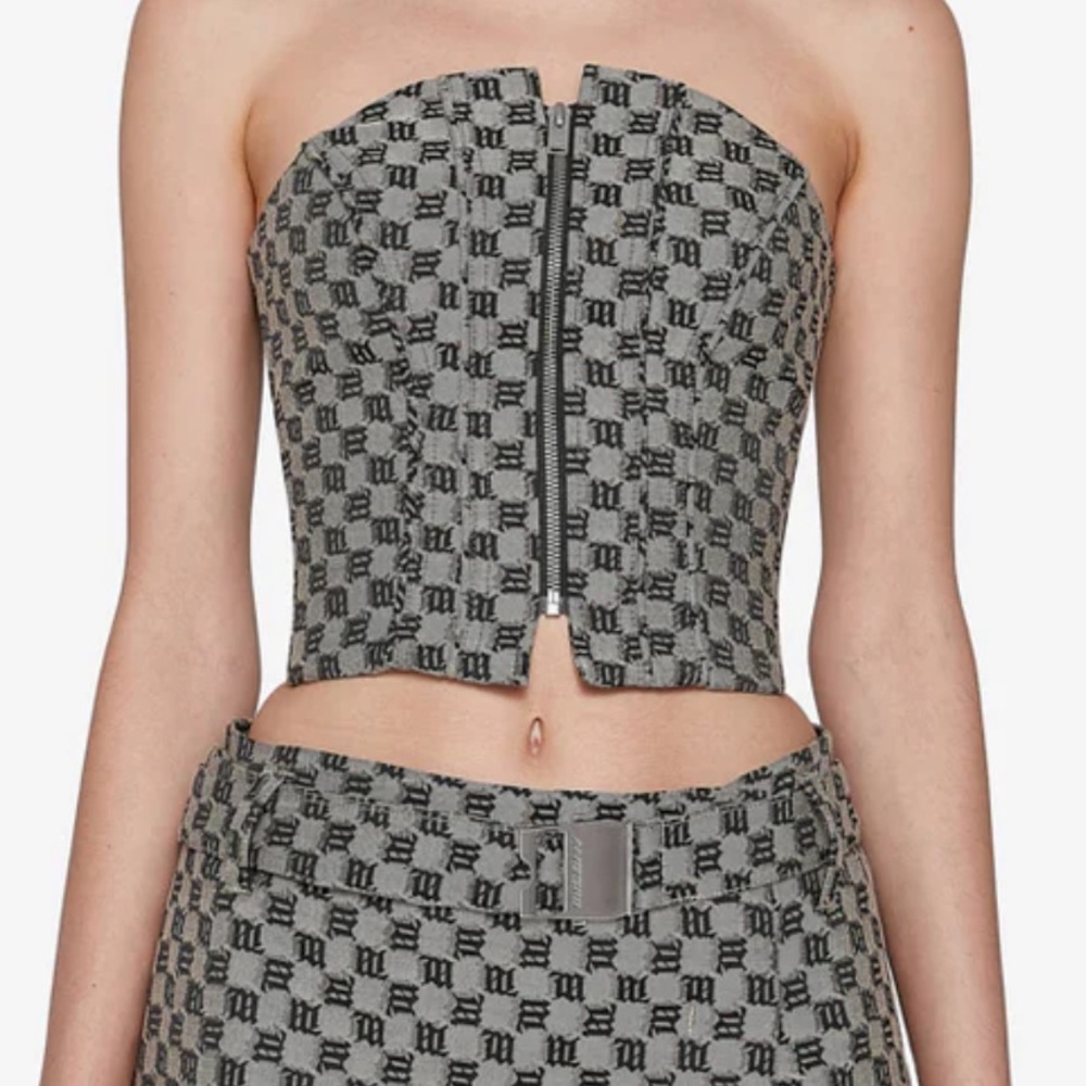 MISBHV Corset Monogram Top - Size Small